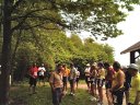 Start of the Marathon (with Race Director), Dave and Jay chatting in the center.