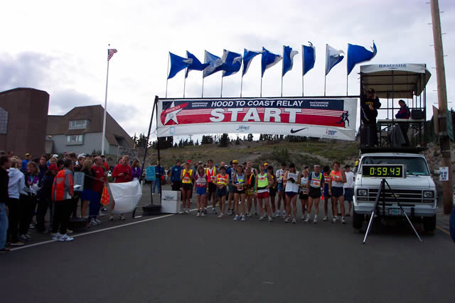 Another team wave about to begin