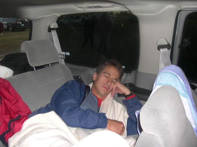 Dave catches a few winks