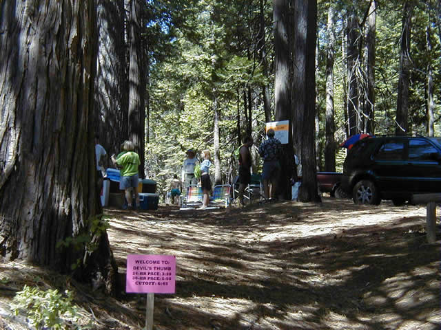 Devil's Thumb aid station
