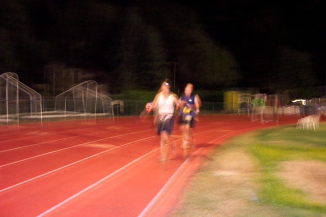One lap to go on the track