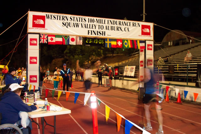 Very few die-hards in the bleachers at 4:19 am