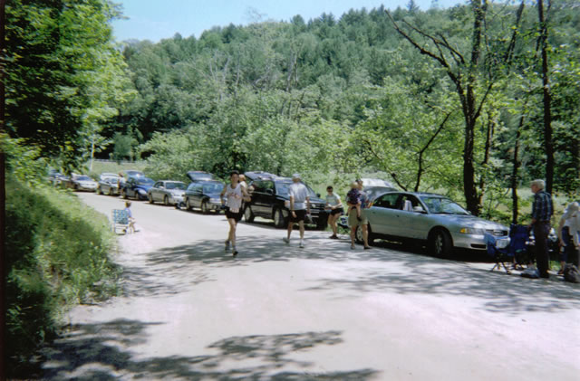 Bill at the Camp 10 Bear aid station - first of two times