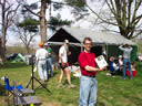 David Farley mans the race timer