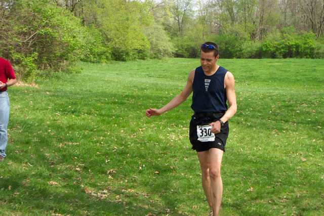 Alex Swenson halfway through the 100 Miler