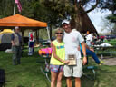 Jane Moser Cox with race director Andy Weinberg