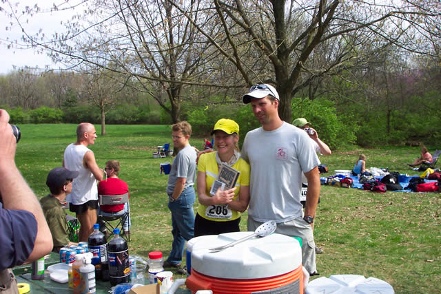 Lisa Conover with race director Andy Weinberg