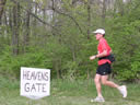 Steve Hoger enters the aid station