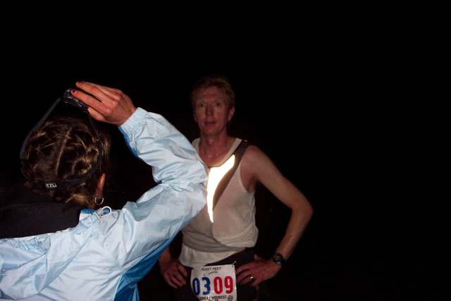 Angie debriefs Dan after his 1st leg