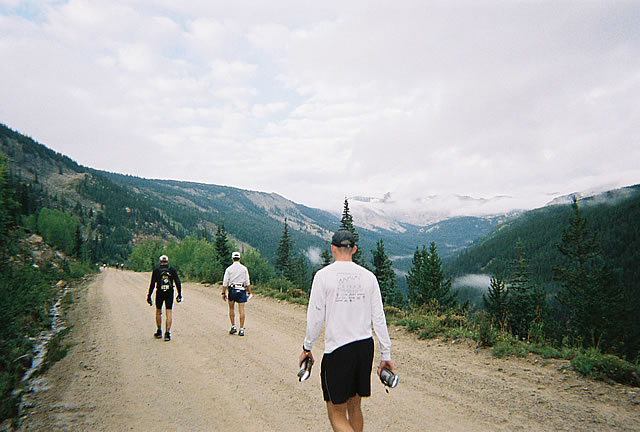 Cautious early pace up Hagerman Pass Road