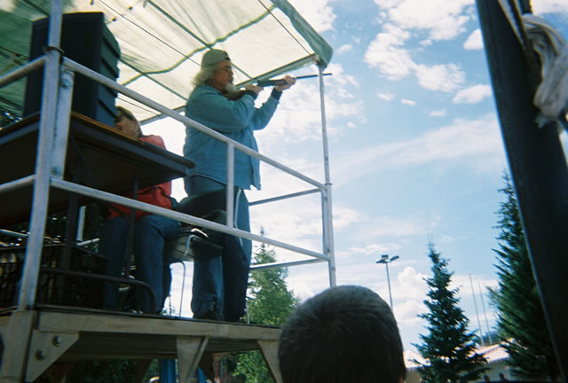 The shotgun is fired to officially end the race