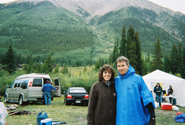 Michelle and Bill at Winfield - the turnaround point