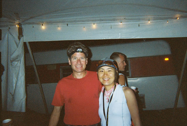 Bill & Hiroko minutes before the start of the race