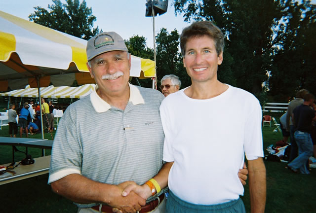 Bill with Wasatch Front 100 Race Director John Grobben