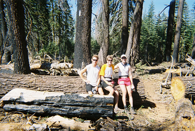 Doug, Bill and Michael heading toward Duncan Canyon