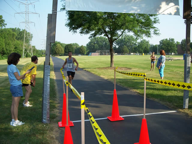 Kyle Middleton hits the finish line - 2nd overall