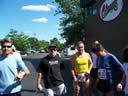 Gathering for the prerequisite pre-race photo op