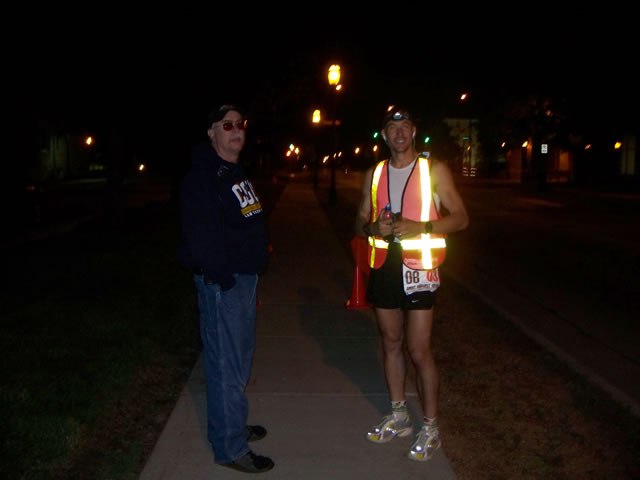 Jason with an exchange zone official