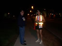 Jason with an exchange zone official