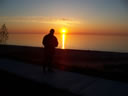 Bob salutes the Saturday sunrise