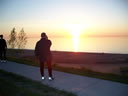Bob captures the sunrise over Lake Michigan