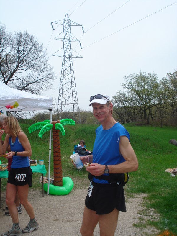 Mile 33 - Parrot Head station. Kathy and Tom