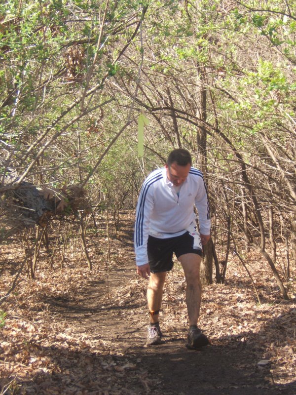 heading up the hill