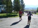 Bill strides into the Fish Hatchery aid station
