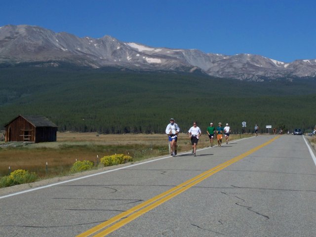 Road running at 9600 feet in the Arkansas Valley