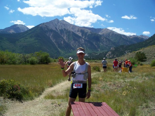 Michael heads out toward Hope Pass