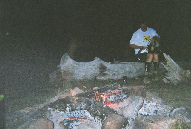 Bonfire at 11,900 feet - Hopeless aid station