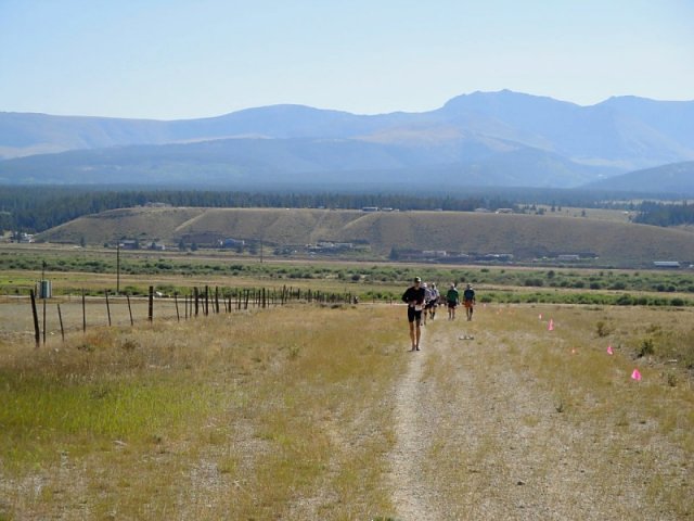 Halfmoon Road looking back at Leadville