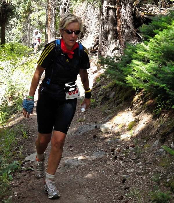 Jane looked fresh coming up Hope Pass