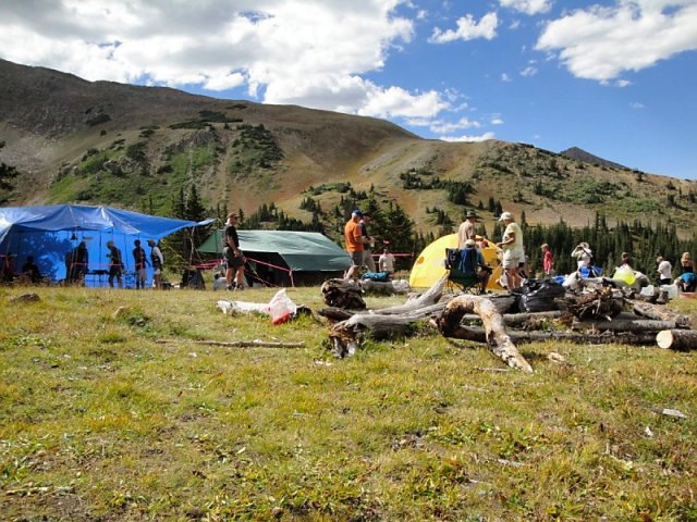 Michael at Hope Pass Aid station