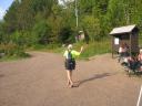 I head out on the trail after a quick refueling 