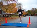 Patrick Finerty races to the finish