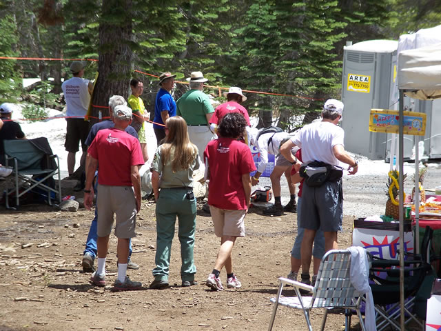 Saturday June 26th : Action at Robinson Flat - 29.7 Mile Aid Station