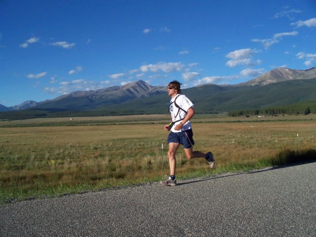 Front-runners on Hwy 300 east of Fish Hatchery outbound : Saturday August 21, 2010