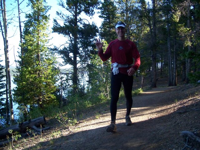 Michael Davenport on Turqouise Lake trail inbound : Sunday August 22, 2010