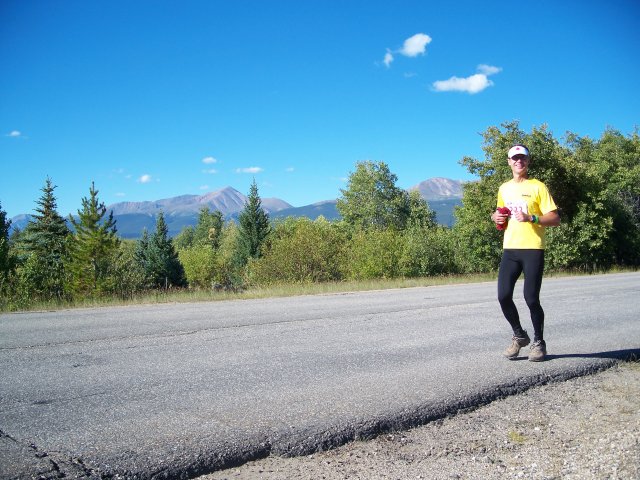 Michael Davenport on County Rd 4 inbound toward Leadville : Sunday August 22, 2010 - 9:00 am