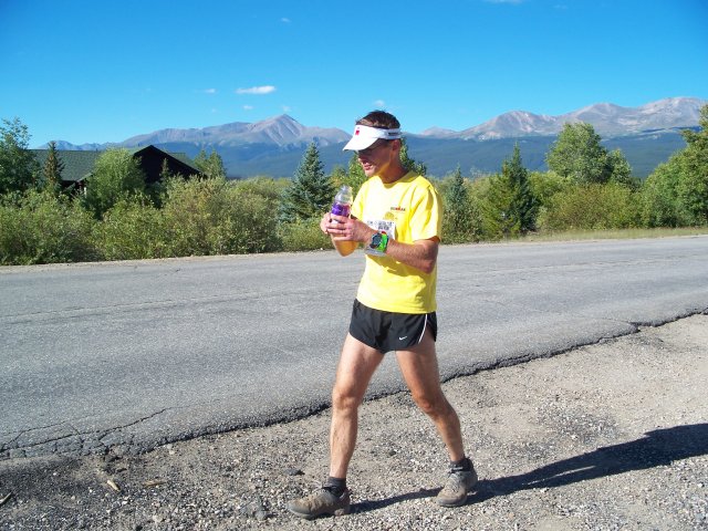 Michael Davenport on County Rd 4 inbound toward Leadville : Sunday August 22, 2010 - 9:00 am