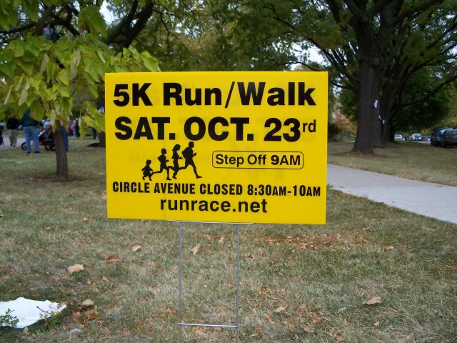 Saturday October 23, 2010 : Going in Circles 5K