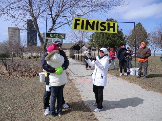 Saturday March 26, 2011 : Hanging out at the Finish