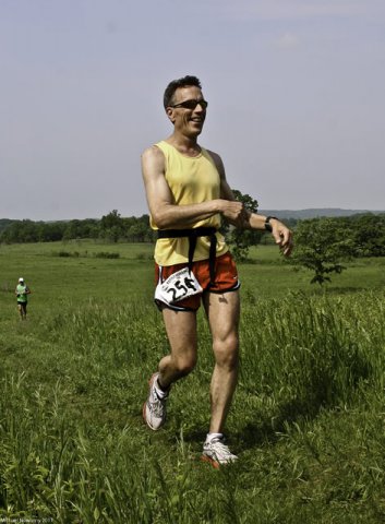 Mark Nowotny enjoying his Kettle 100 Kilometer Run : Saturday June 4, 2011