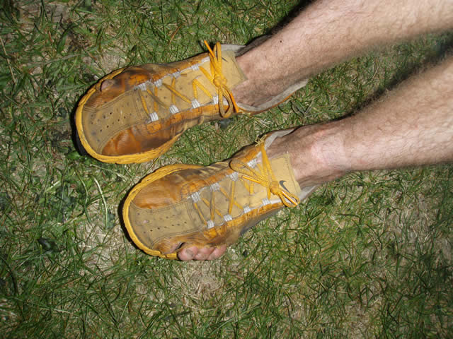 The shoes and feet of Zach Gingerich : Sunday June 5, 2011
