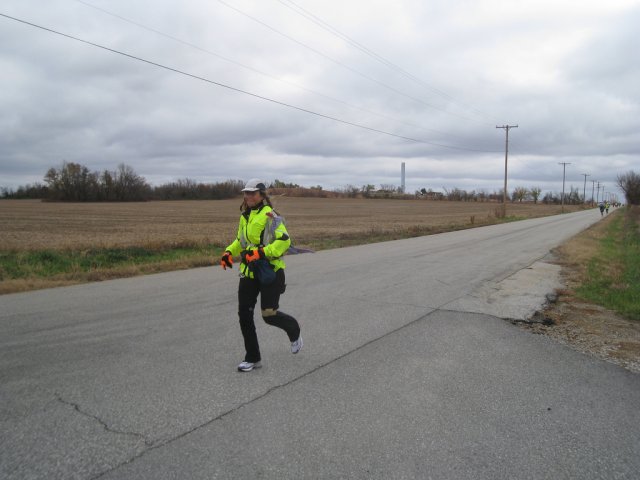 Sherry Meador running Mother Road 100