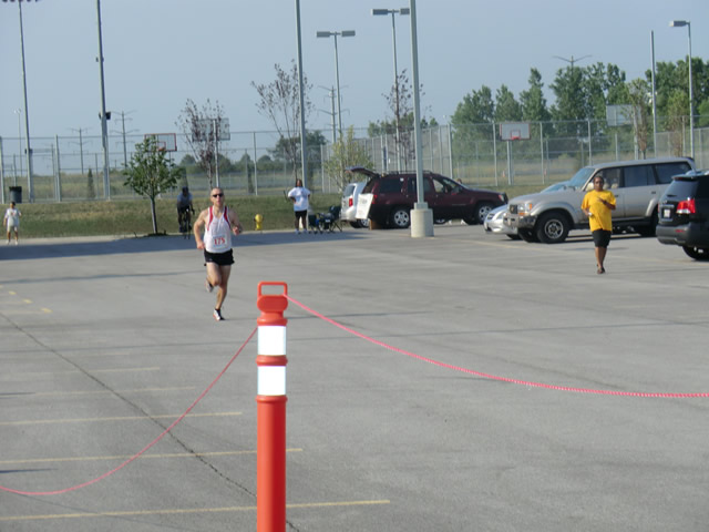 Saturday June 30, 2012 - Runners making the finish of The Great 8K!