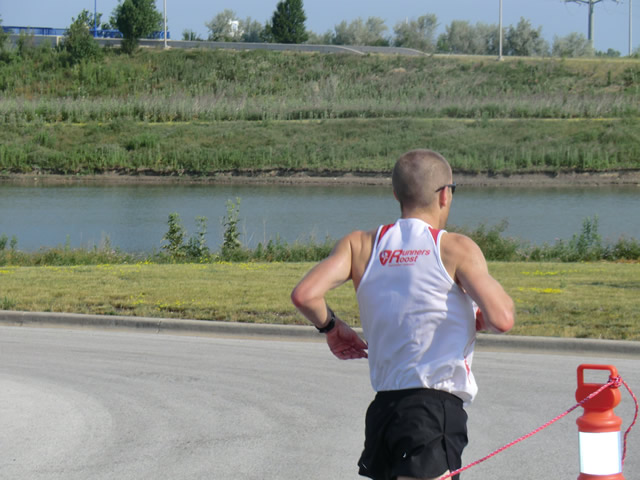 Saturday June 30, 2012 - Runners making the finish of The Great 8K!