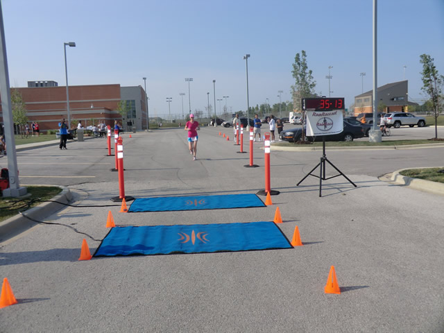 Saturday June 30, 2012 - Runners making the finish of The Great 8K!