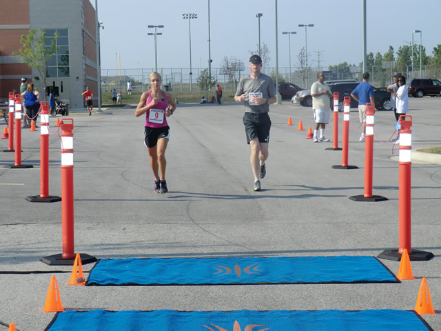 Saturday June 30, 2012 - Runners making the finish of The Great 8K!